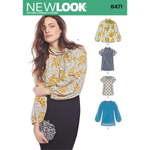 New Look Pattern 6471 Misses Blouse & Tunic size 10-22