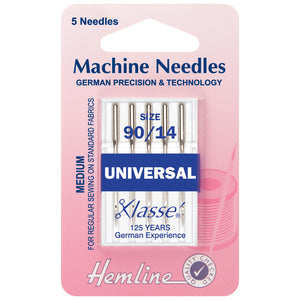 Hemline Machine Needles Universal Size 90