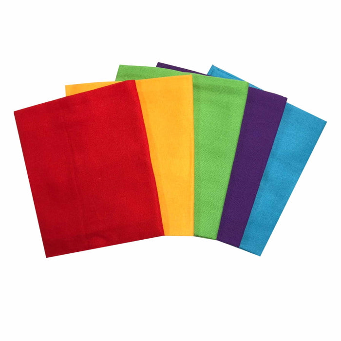 Plain Solid Dyed Bright Colours - Fat Quarter Bundle