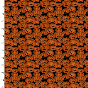 Spooky Night Fabric Jack o Lantern