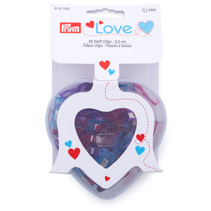 Prym Love Fabric clips, 2.6cm, box, 40 pieces