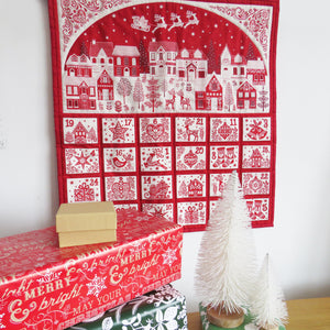 Makower Christmas Scandi Advent Calendar-  100% Cotton