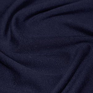 Jersey Cotton Elastane Plain Soft Stretch Jersey - Navy - Per Half Metre