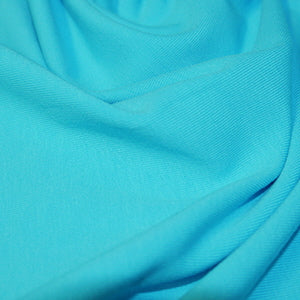 Jersey Cotton Elastane Plain Soft Stretch Jersey -Turquoise - Per Half Metre