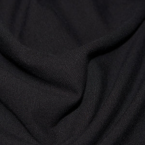 Jersey Cotton Elastane Plain Soft Stretch Jersey - Black - Per Half Metre