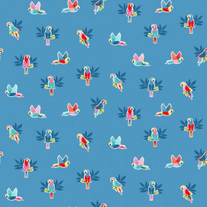Pool Party Parrots - 100% Cotton by Makower