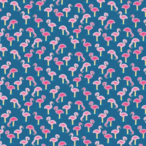 Pool Party Flamingos 100% Cotton by Makower