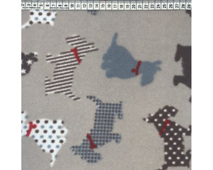 Polar Fleece Fabric - Scottie Dogs