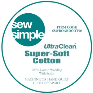 Sew Simple 100% Cotton Wadding 90inch Wide