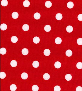 Red Spot 100% Cotton Poplin Fabric