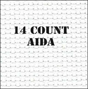 White 14 Count Aida