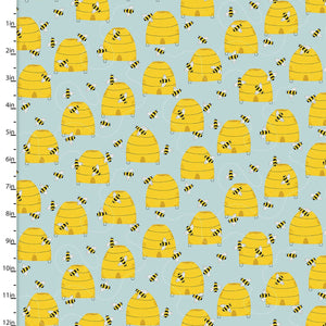 Feed The Bees Honeycomb 100% Cotton 