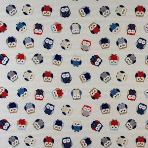 Owls 100% Cotton (Fryetts Fabric)