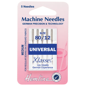 Hemline Machine Needles Universal Size 80