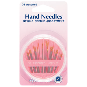 Hemline Plastic compact - 30pcs Assorted Sewing Needles