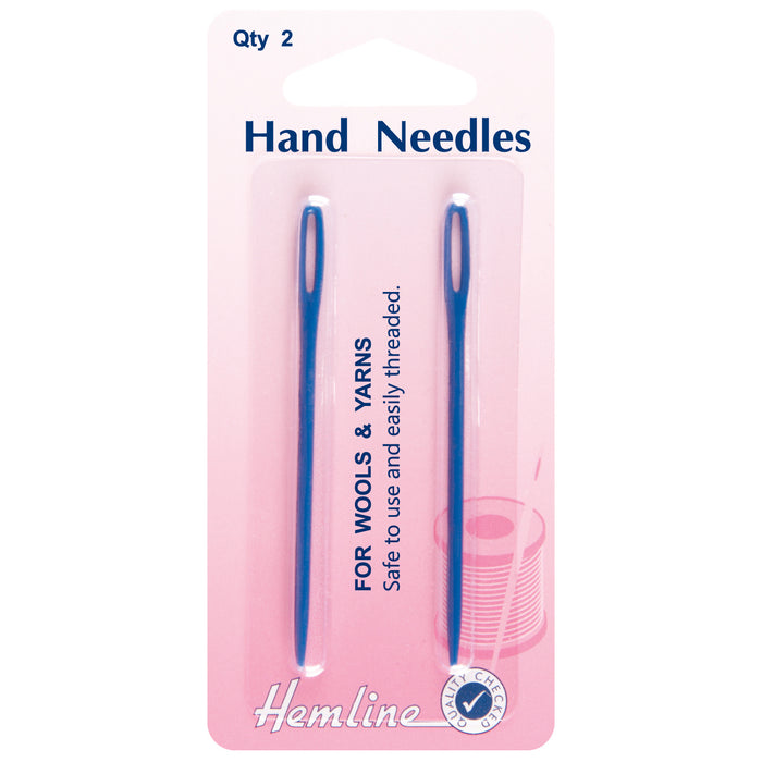 Hemline Wool and Yarn Needles Plastic qty 2