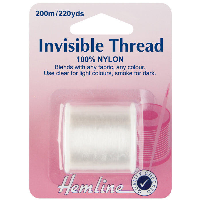 Hemline Invisible Thread 200m Clear