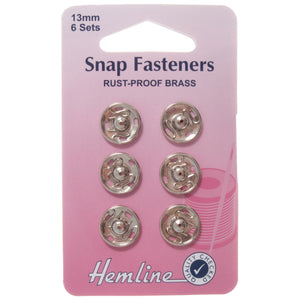 Hemline Sew on Snap Fasteners