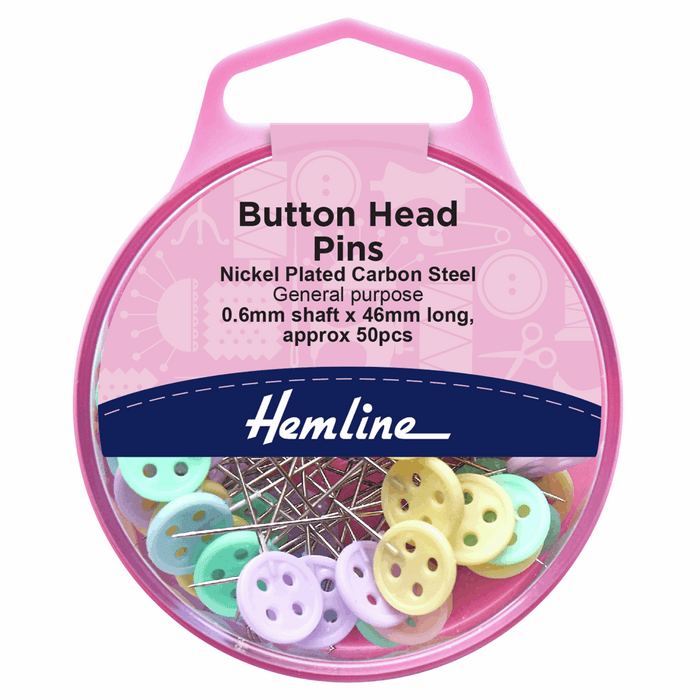 Hemline Button Head Pins