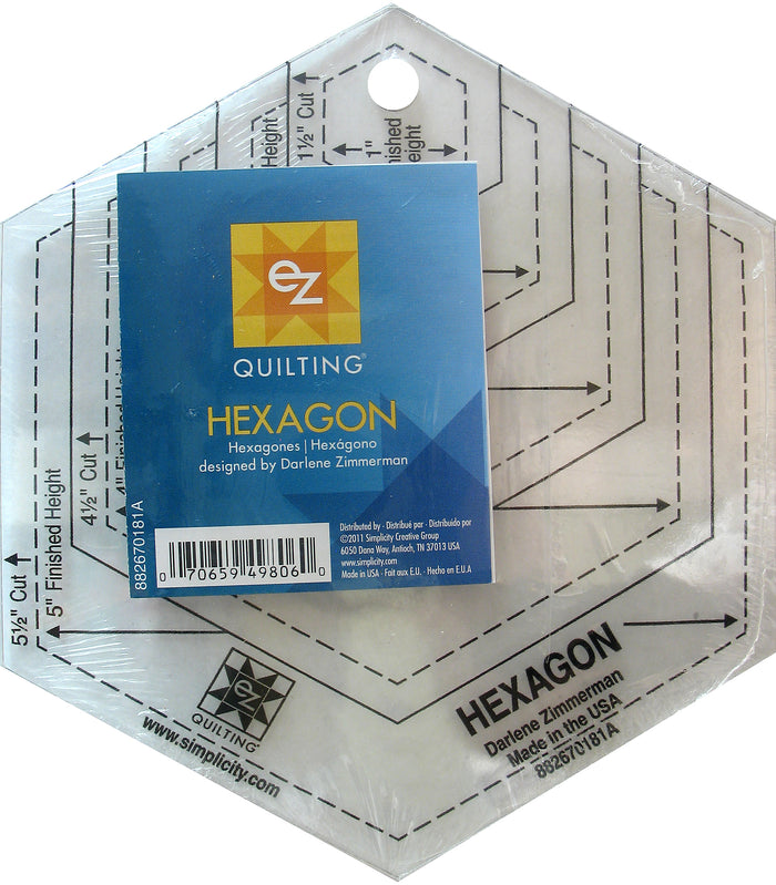 EZ Hexagon Acrylic Template