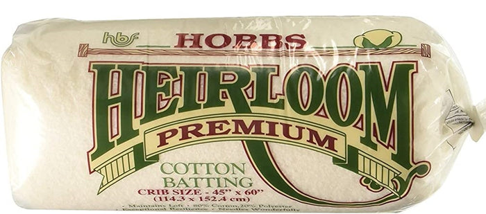Hobbs Heirloom Premium Cotton Wadding - Crib 45 x 60 inch