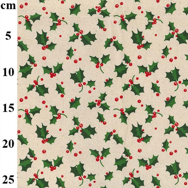 Christmas Holly -100% Cotton