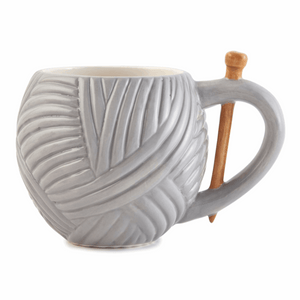 Grey Yarn Ball Design Mug