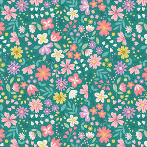 Lewis & Irene Spring Treats - Spring Floral Green
