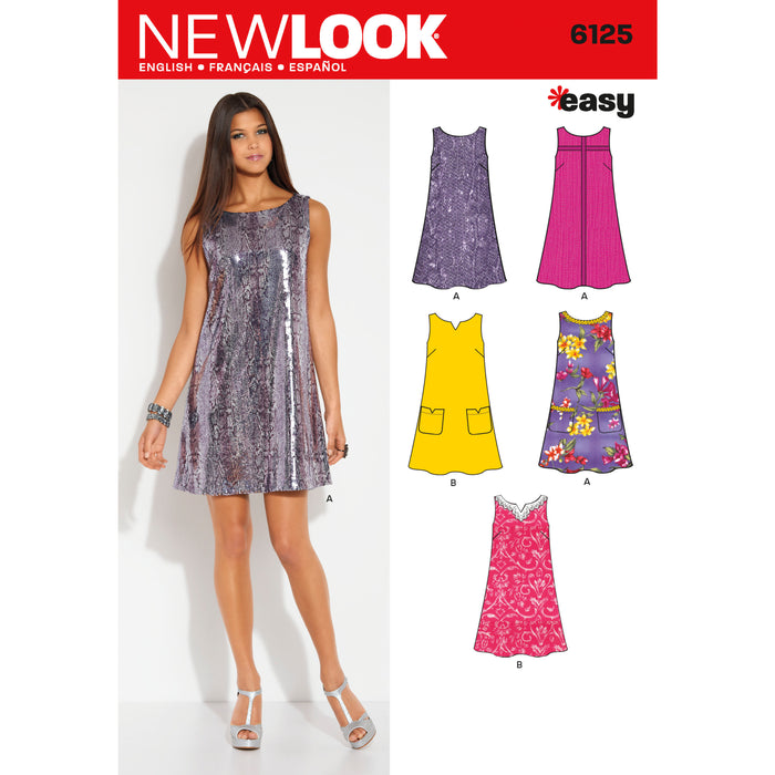 New Look Pattern 6125 Misses Dress Size 10-22