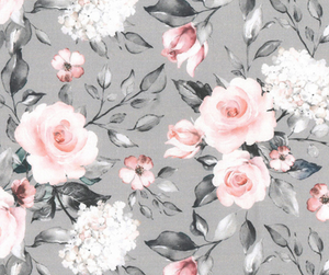 100% Cotton Digital Print Rose and Hubble Natalia Pink Rose 150cm