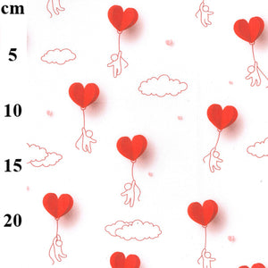 100& Cotton Digital Print Rose and Hubble Love is in the Air 150cm
