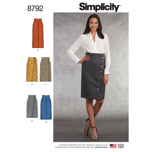 Simplicity Skirts Pattern 8792 6-14
