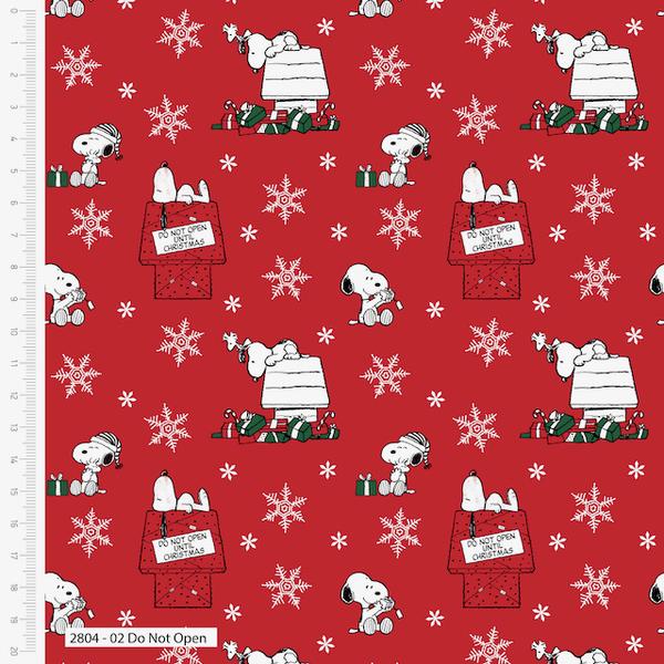 Snoopy Do Not Open 100% Cotton Fabric