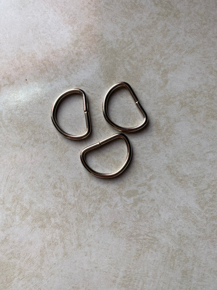 D Rings in Metal 12mm, 19mm